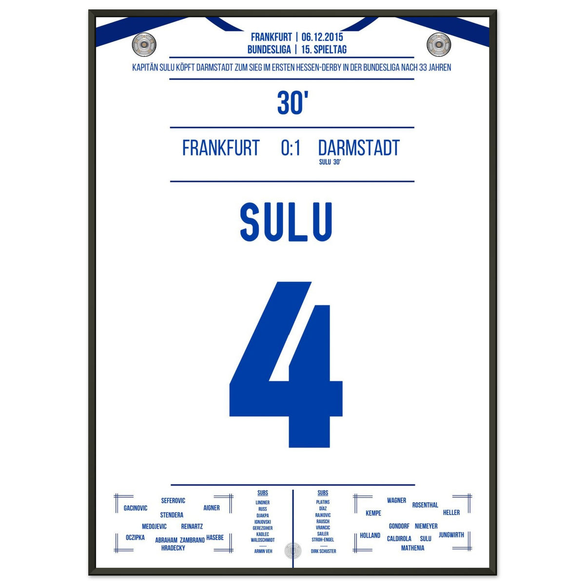 Sulu köpft Darmstadt zum Sieg im Hessen-Derby 2015