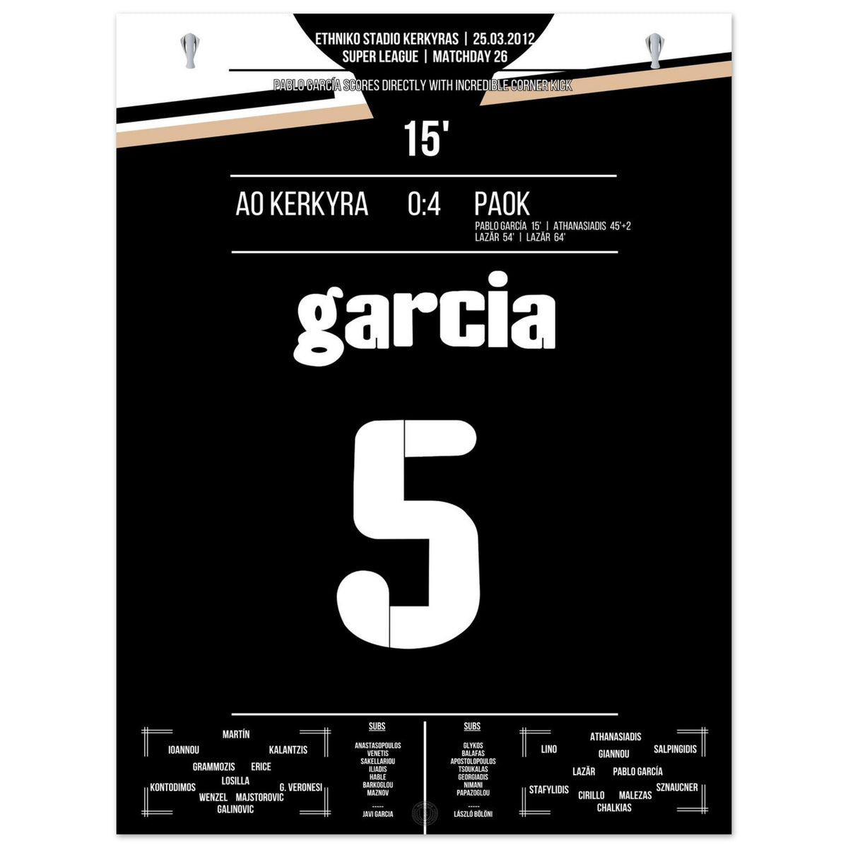 Garcia's stroke of genius from the corner flag