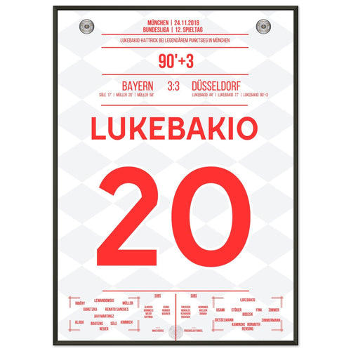 Lukebakio Hattrick contra <tc>Bayern</tc> en 2018