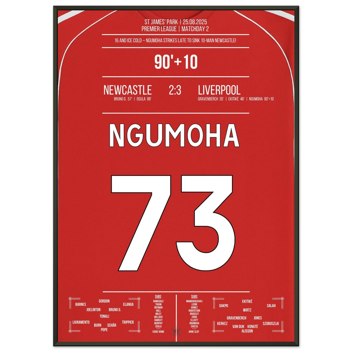 Ngumoha 90'+10! A debut straight out of a fairy tale!