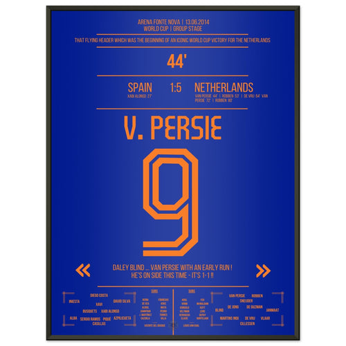El famoso cabezazo en vuelo de Van Persie sobre Casillas en 2014