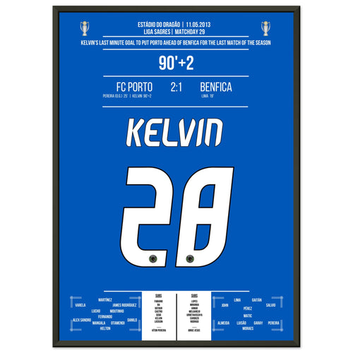 Il importante gol decisivo di Kelvin per il Porto nella corsa al campionato 2013