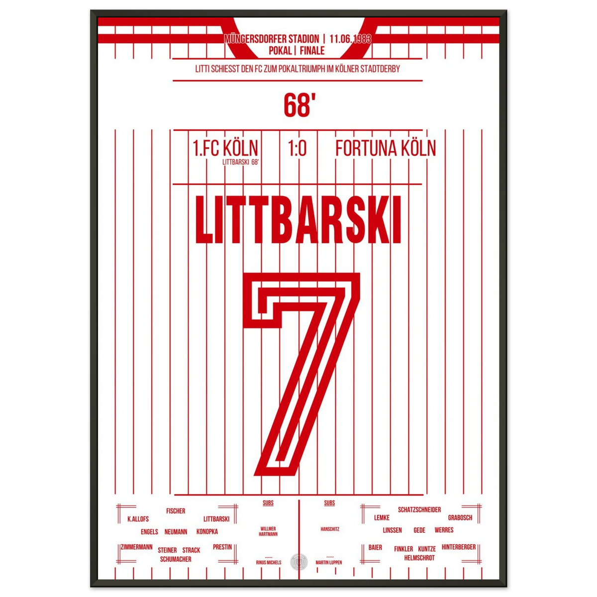Littbarski schießt den FC zum Pokalsieg im Kölner Stadtderby 1983
