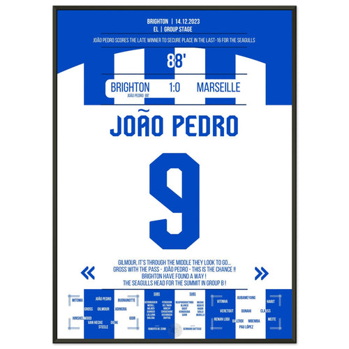 João Pedro's winning goal takes Brighton into the last 16