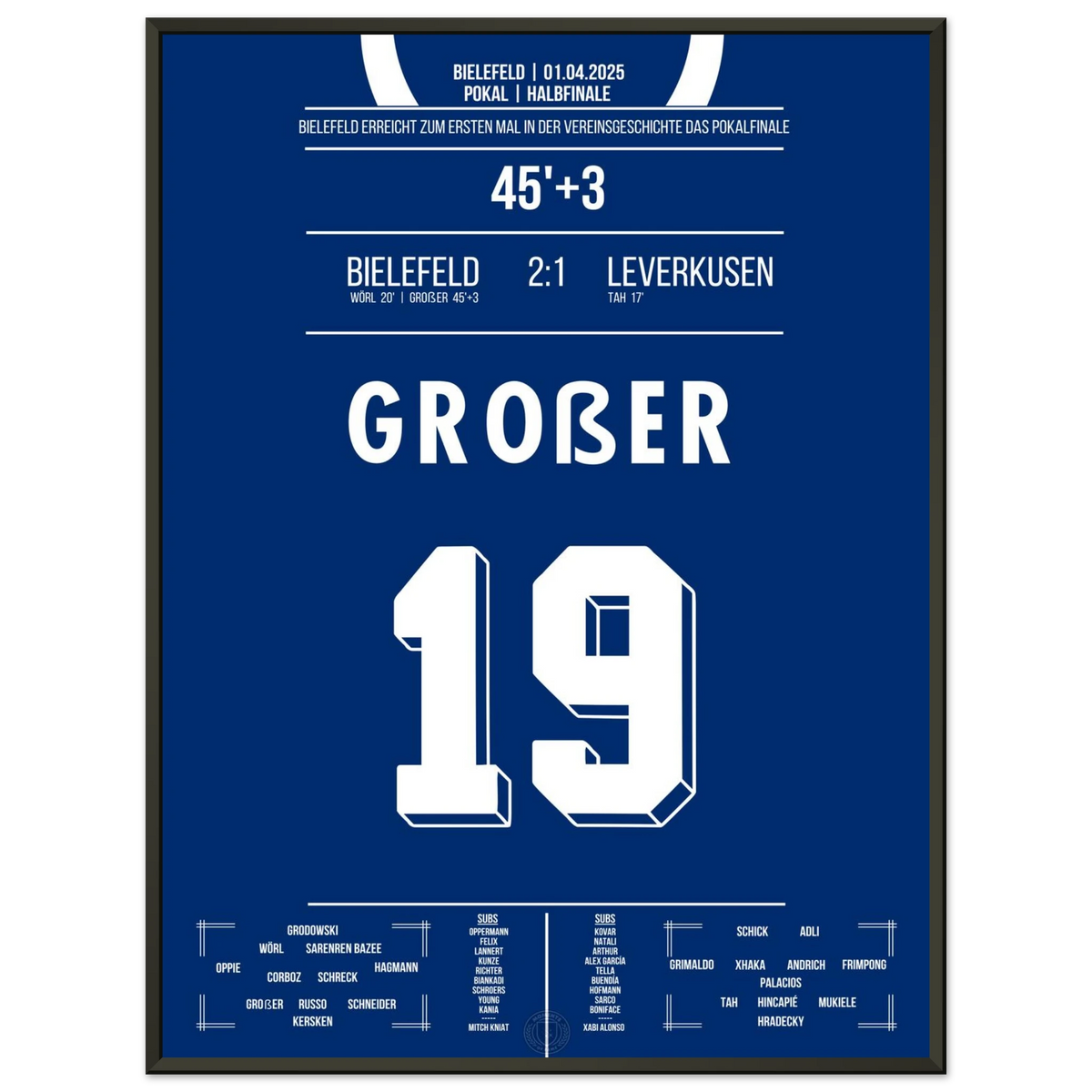 El gran Arminia lleva al club a su primera final de copa en la historia.