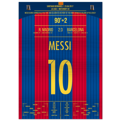 Il gol leggendario di Messi con esultanza a maglia in mano nell'El Clasico – Metal Edition