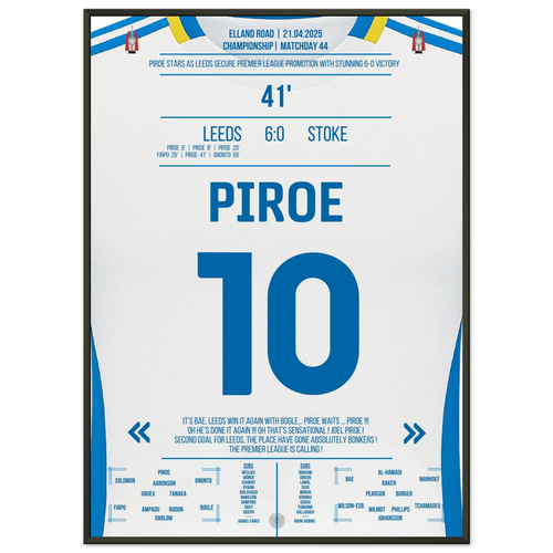 Piroe riporta il <tc><tc>Leeds</tc></tc> in Premier League con 4 gol!