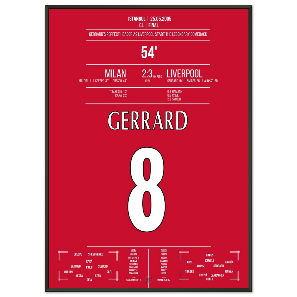 Gerrard initiates the most legendary comeback in history.
