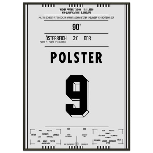 Polster scores a hat-trick to lead Austria to the 1990 World Cup in Italy.