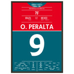 Mexiko holt olympisches Gold im Finale gegen Brasilien 2012 50x70-cm-20x28-Schwarzer-Aluminiumrahmen