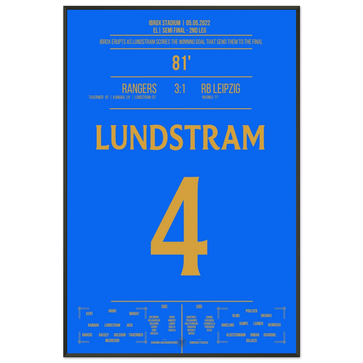 Il gol decisivo di Lundstram per l'accesso alla finale