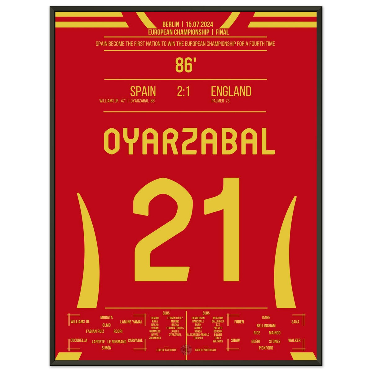 Oyarzabal lleva a España al título de campeón de Europa 2024