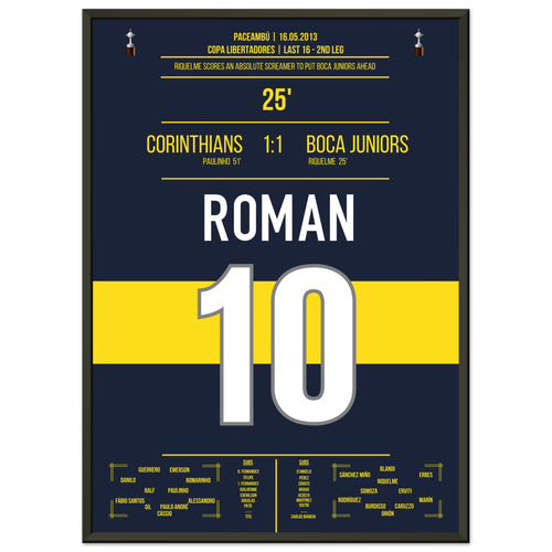 El gol soñado de Riquelme en la Copa Libertadores en 2013
