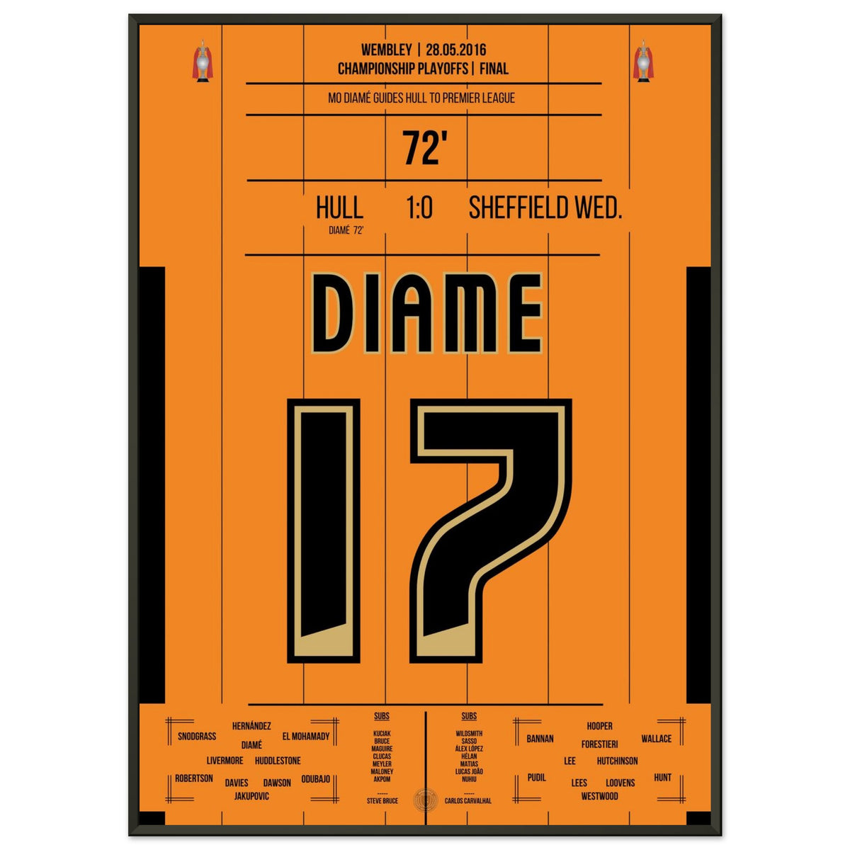 Diamé führt Hull zurück in die Premier League in 2016