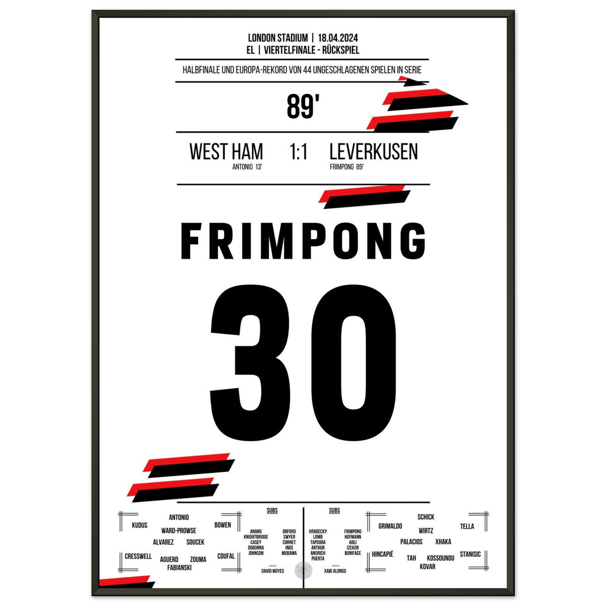 Frimpong's record goal on the way to the semifinals