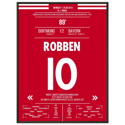 Robben mit spätem Siegtor im deutschen CL Finale - Deutsche Version