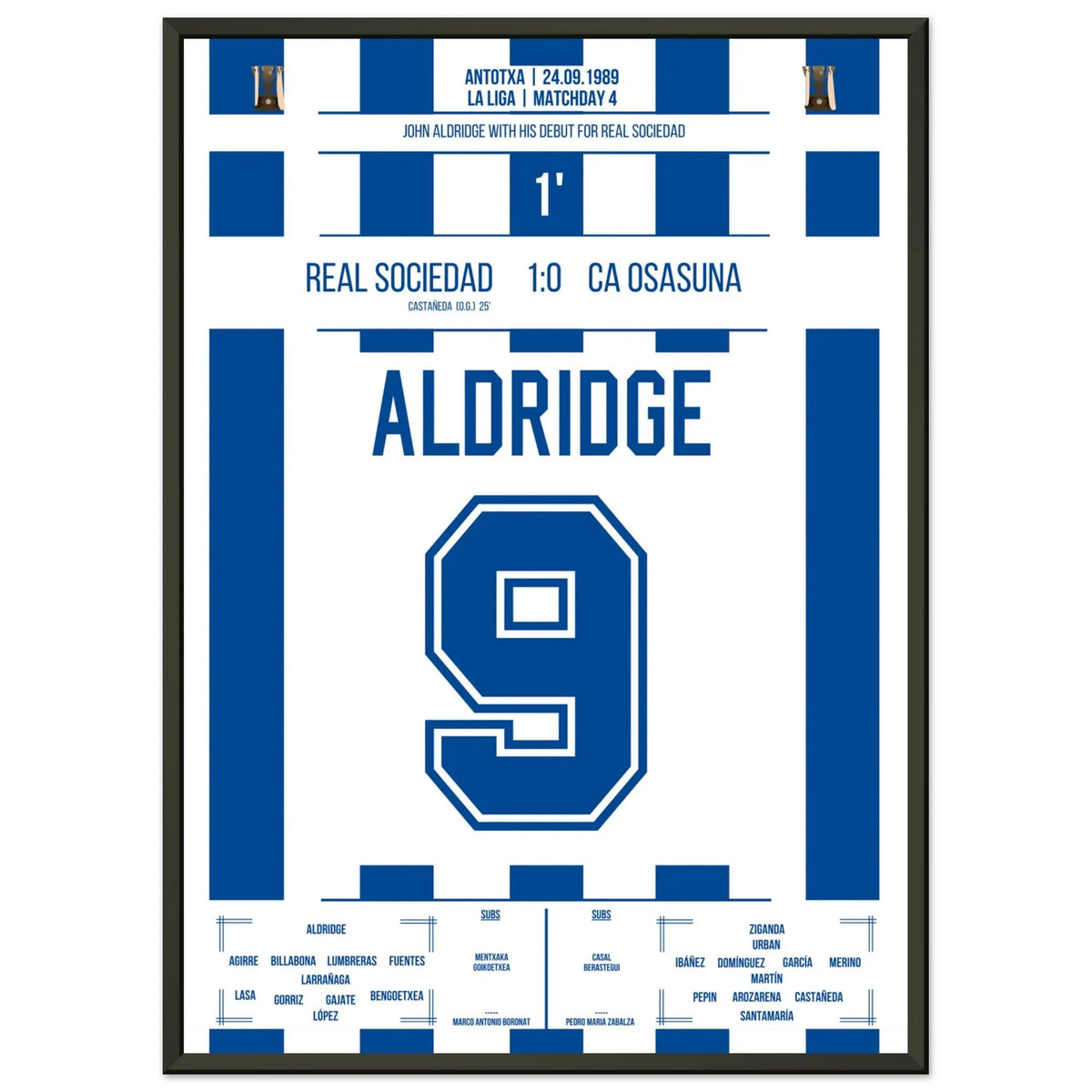 Debutto di John Aldridge per la Real Sociedad