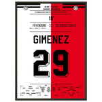 Feyenoord feiert seine 16. Meisterschaft in 2023 50x70-cm-20x28-Schwarzer-Aluminiumrahmen