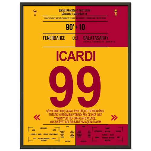 Galatasaray desmantela al Fenerbahce en su propio estadio.