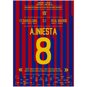 El gol de Iniesta en la victoria de la Supercopa en 2011