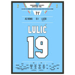 Lulic mit Siegtreffer im Coppa Italia Finale 2013 50x70-cm-20x28-Schwarzer-Aluminiumrahmen