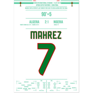 Mahrez tiro libre de ensueño en el último minuto de la semifinal de la Copa África