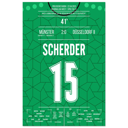Münster's Rückkehr in die dritte Liga in 2023 60x90-cm-24x36-Ohne-Rahmen