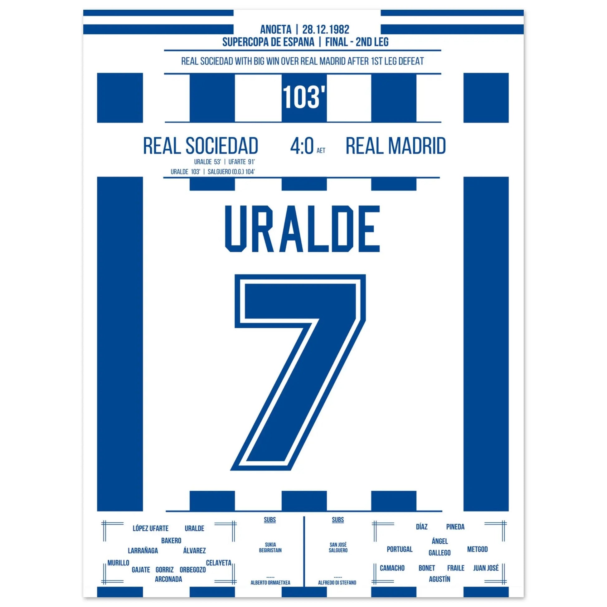 Real Sociedad gewinnt den spanischen Supercopa 30x40-cm-12x16-Ohne-Rahmen