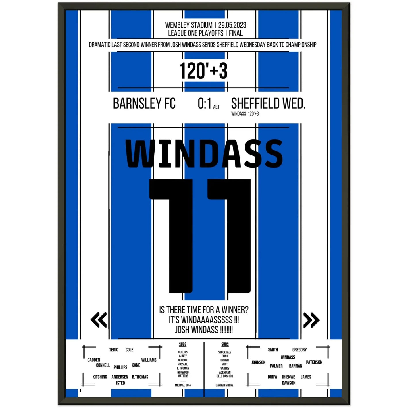 El dramático regreso del Sheffield Wednesday al Championship 2023