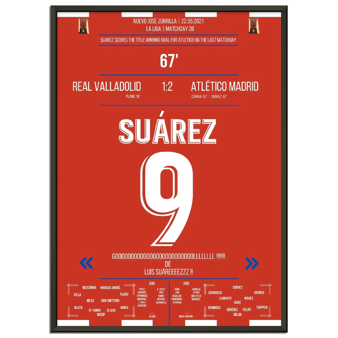 Suarez mit Siegtor zur Meisterschaft am letzten Spieltag 