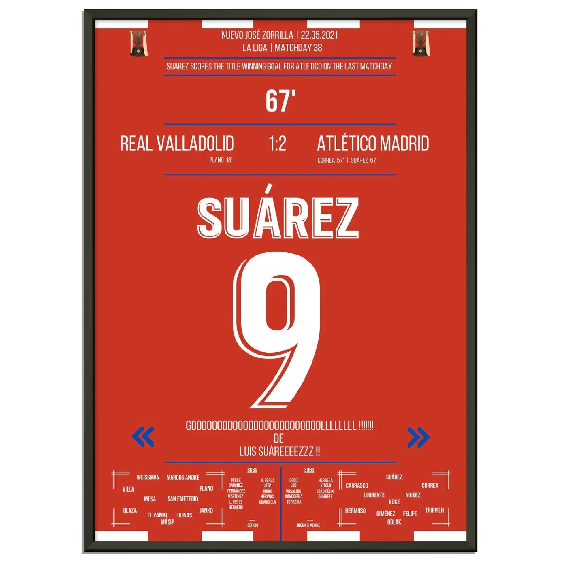 Suarez mit Siegtor zur Meisterschaft am letzten Spieltag 