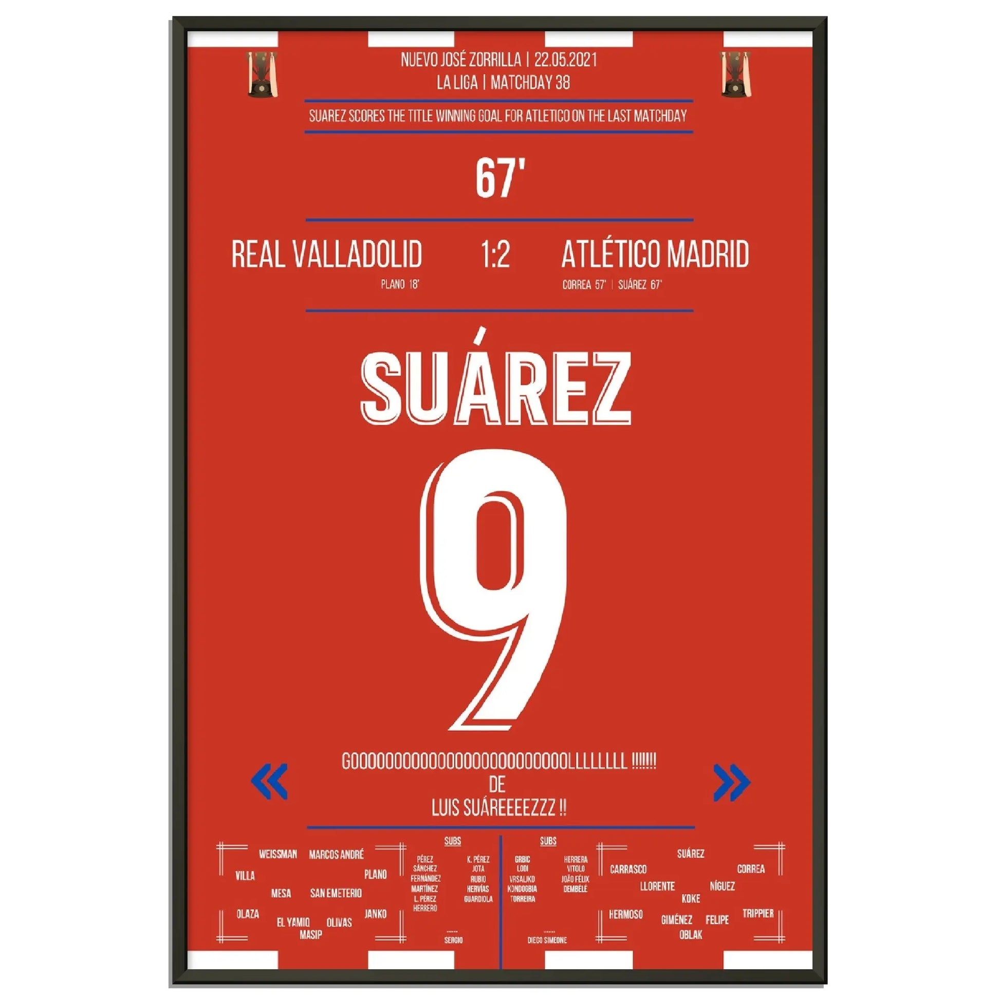 Suarez mit Siegtor zur Meisterschaft am letzten Spieltag 