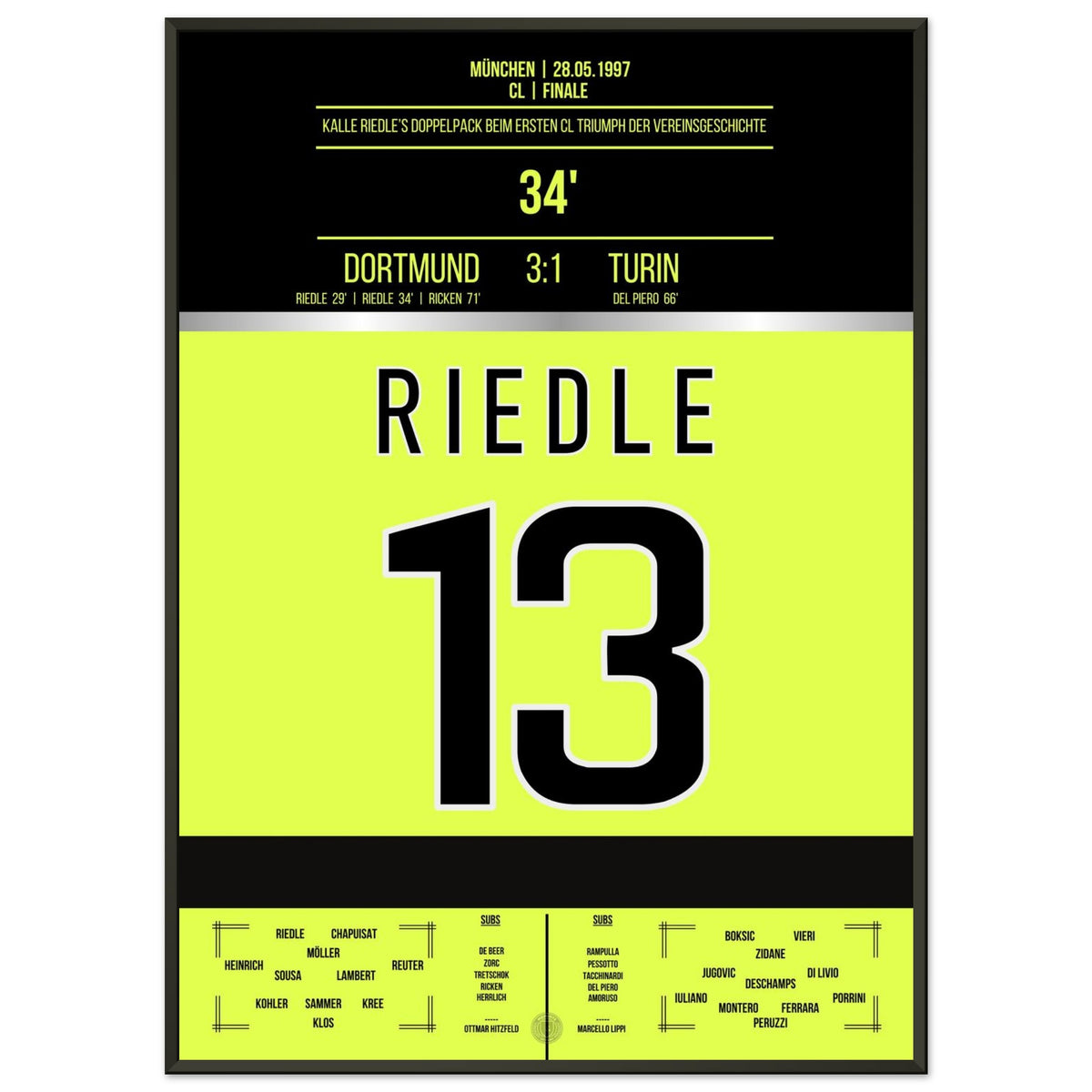 Il doppio di Riedle nella finale del 1997