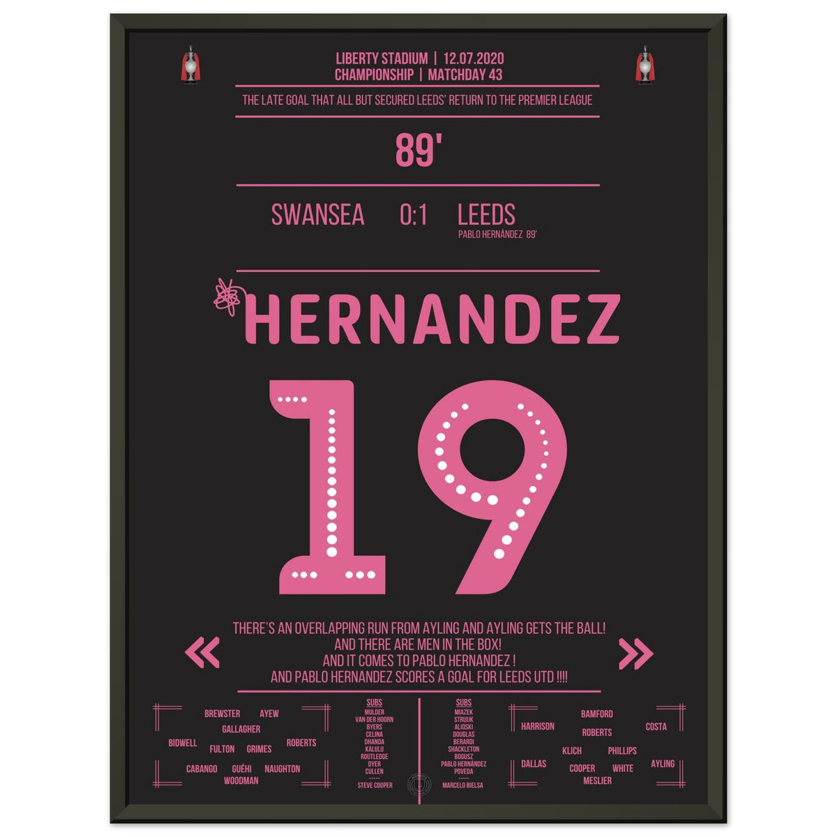 Pablo Hernandez shoots <tc><tc>Leeds</tc></tc> back into the Premier League.