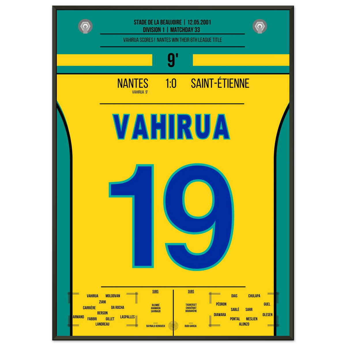 Vahirua and the championship goal for Nantes in 2001