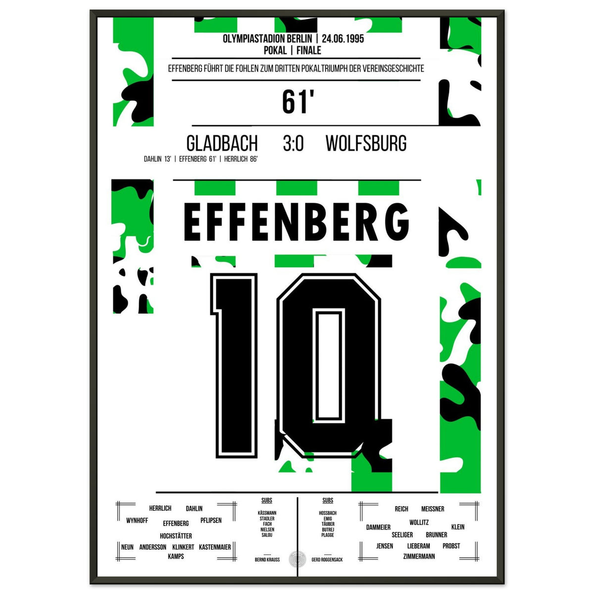 Effenberg per il 2:0 nella vittoria della DFB Pokal contro il Wolfsburg nel 1995