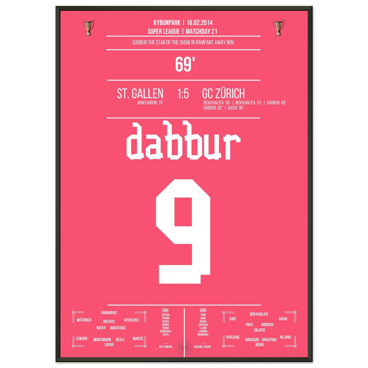Dabbur scores twice in a sweeping win at St. Gallen