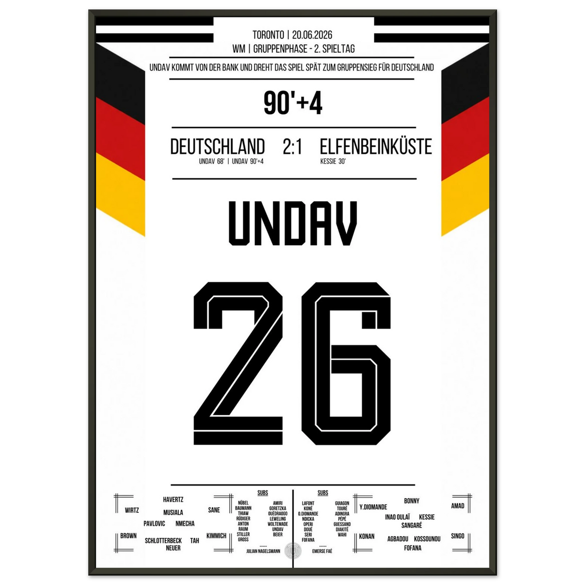Undav the difference player - double pack for a late win