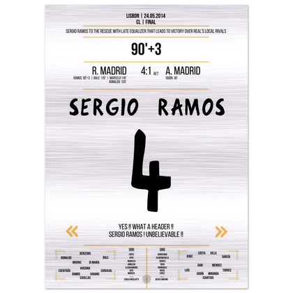 Sergio Ramos salva il Real nel recupero della finale 2014 contro l'Atletico – Metal Edition