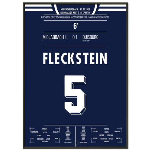 <tc>Fleckstein devuelve al Duisburgo a la tercera división ante 16 000 aficionados que se desplazaron para ver el partido.



</tc>