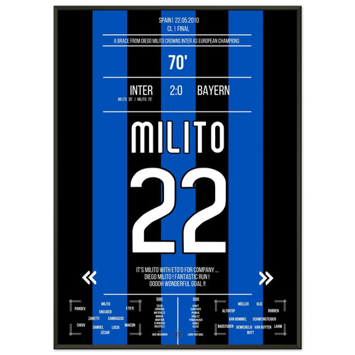 Doblete de Milito en la final de 2010