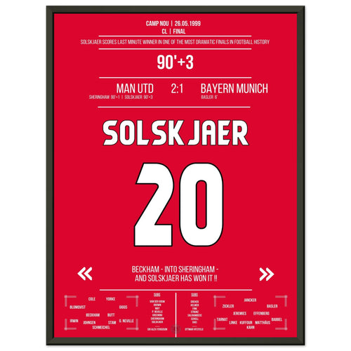 Solskjaer trifft im denkwürdigsten Comeback der Geschichte im Finale 1999 gegen Bayern