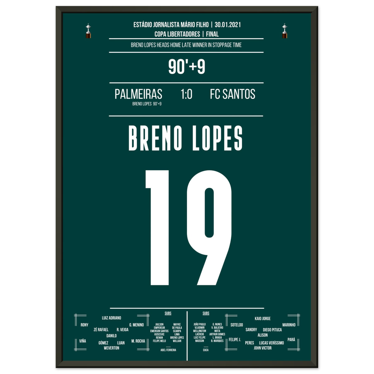 90+9! Breno Lopes heads Palmeiras to Copa Libertadores triumph.