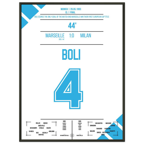 Bolis Kopfballtor entscheidet das erste CL Finale 1993