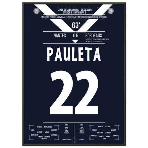 Pauleta's Hattrick beim Debut für Bordeaux