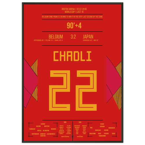 El gol de última hora de Chadli contra Japón en el Mundial 2018