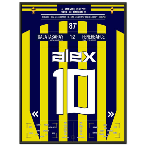 Alex scores the winning goal for Fener in the derby