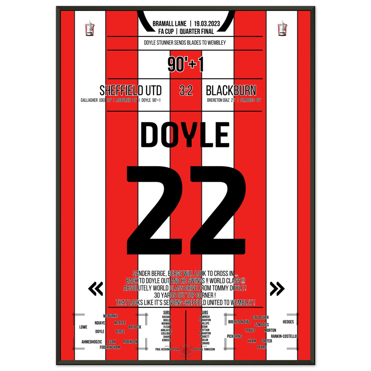 Wembley calling! Doyle's Last-Minute Traumtor gegen die Rovers