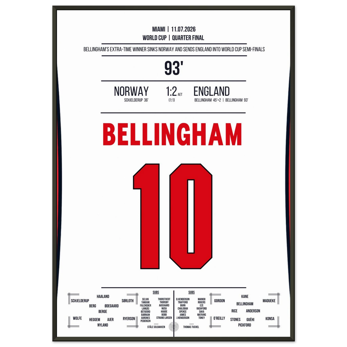 Bellingham schießt England ins Halbfinale