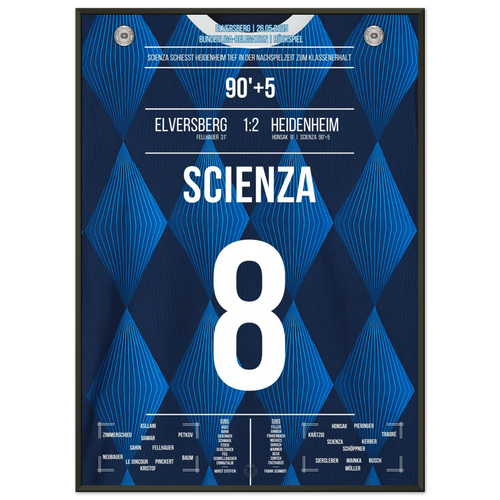 Scienza shoots Heidenheim in stoppage time to stay in the league
